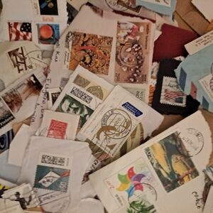 Vintage Postage Stamp Collection During The Holocaust